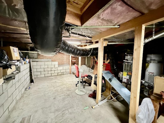 view of basement