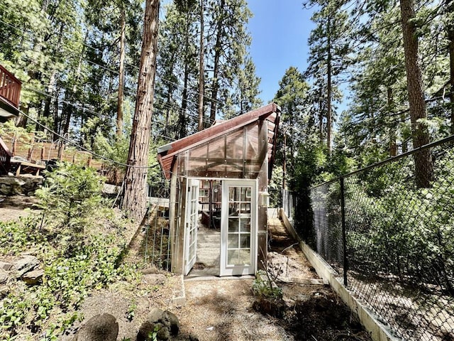 view of outbuilding