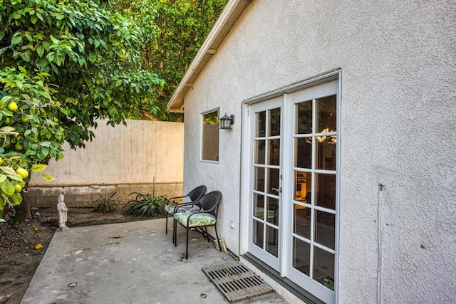 view of patio / terrace with french doors