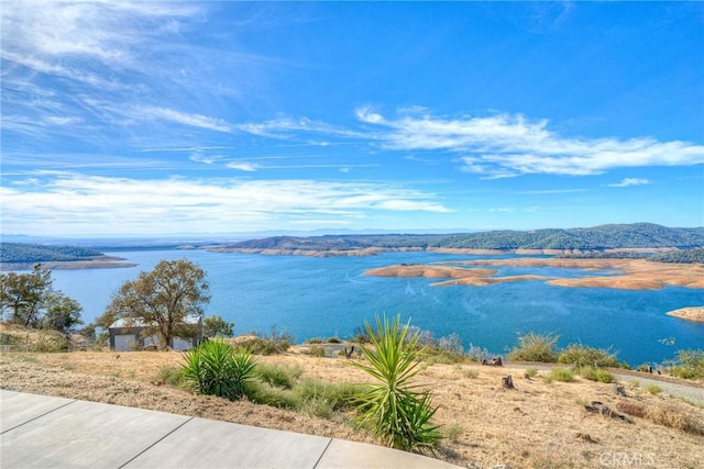 view of water feature featuring a mountain view