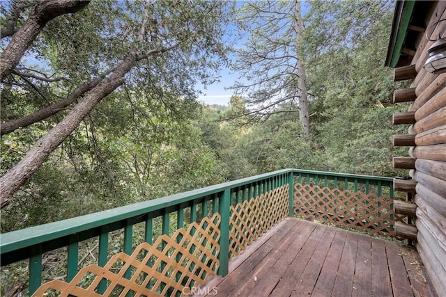 view of wooden terrace