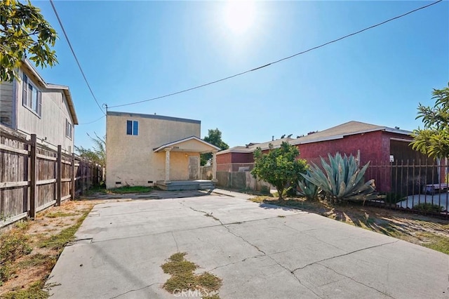 view of back of property