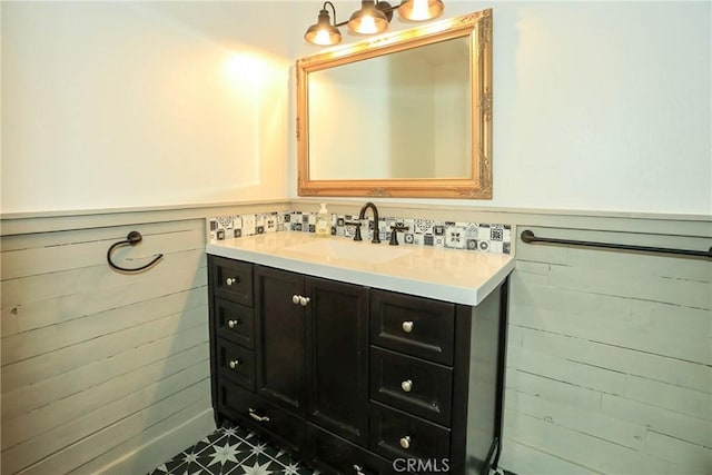 bathroom with vanity