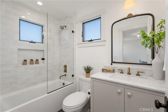 337 Holmwood Dr, Newport Beach, CA 92663 - bathroom with vanity, plenty of natural light, and shower / bathtub combination