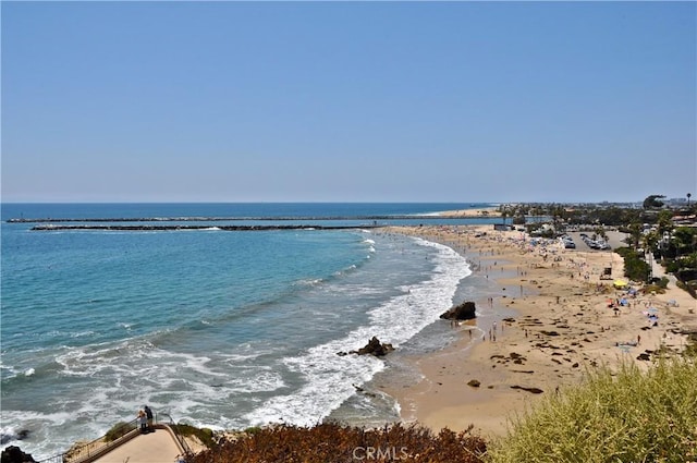337 Holmwood Dr, Newport Beach, CA 92663 - water view featuring nearby beach