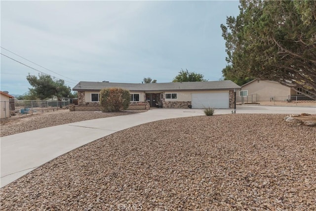 ranch-style house with a garage