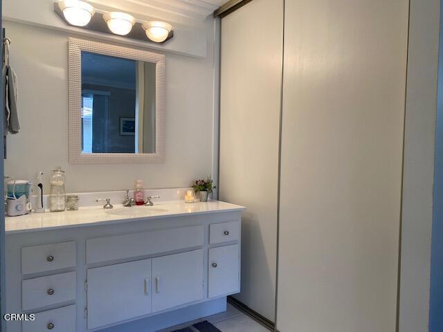 bathroom with vanity