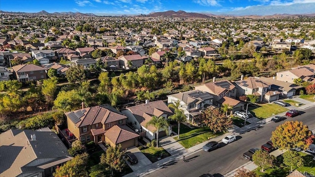 31616 Umbria Ln, Winchester, CA 92596 - birds eye view of property featuring a mountain view and a residential view