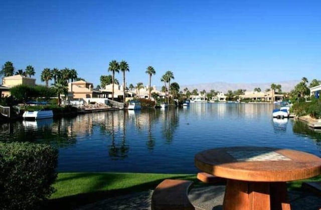 view of water feature featuring a mountain view