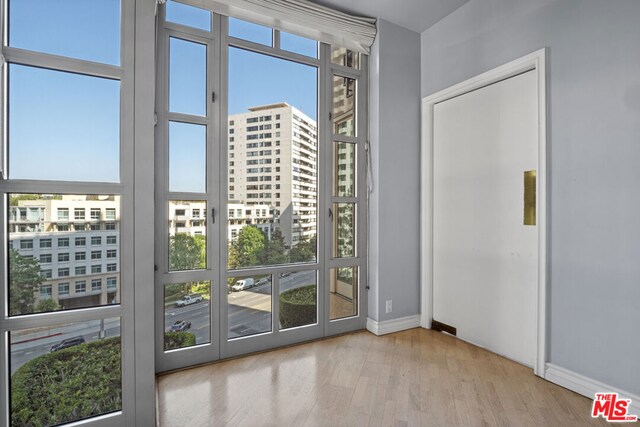 entryway featuring light wood-type flooring