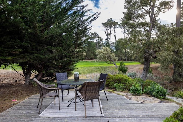 view of patio with a deck