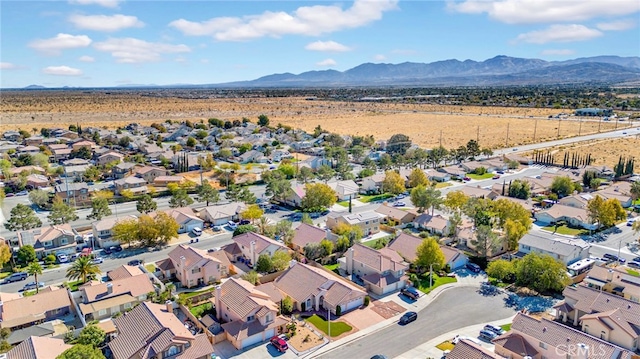 bird's eye view featuring a mountain view