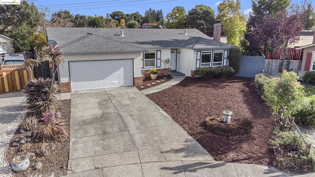 ranch-style house with a garage