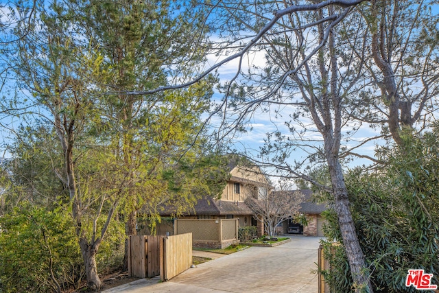 view of front of home