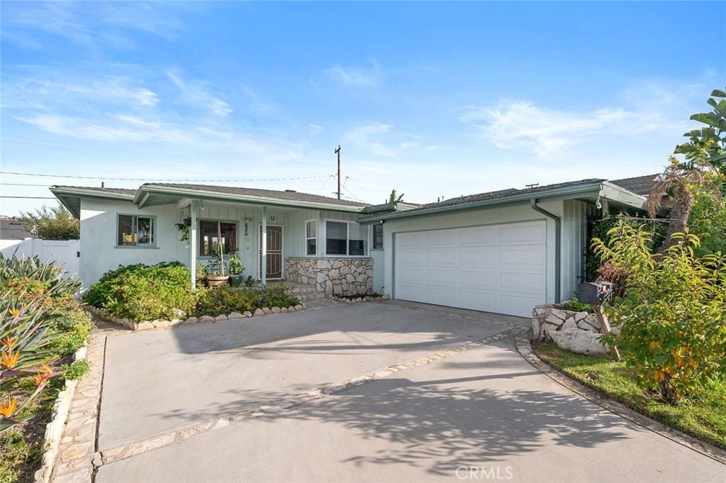 ranch-style house with a garage