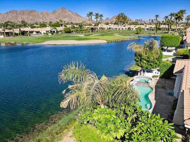 view of water feature featuring a mountain view