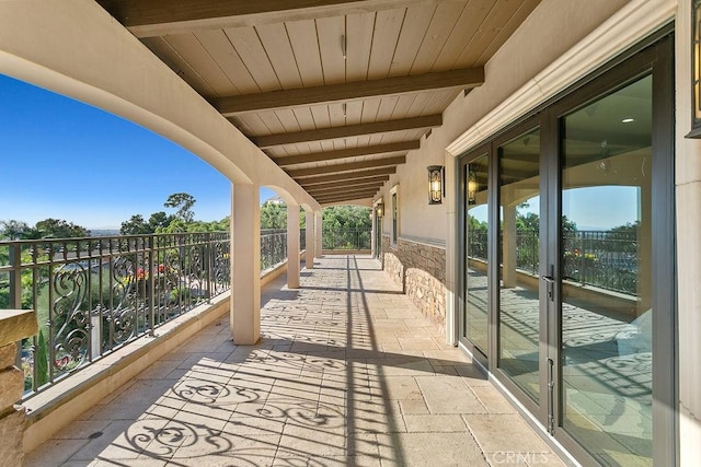 view of balcony