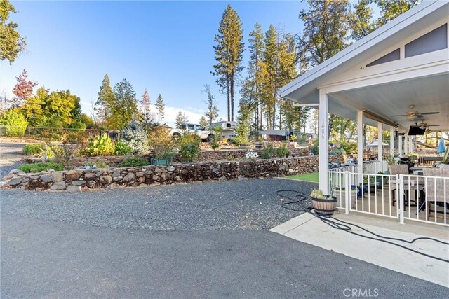 1486 Magadon Rd, Paradise, CA 95969 - view of patio / terrace featuring ceiling fan