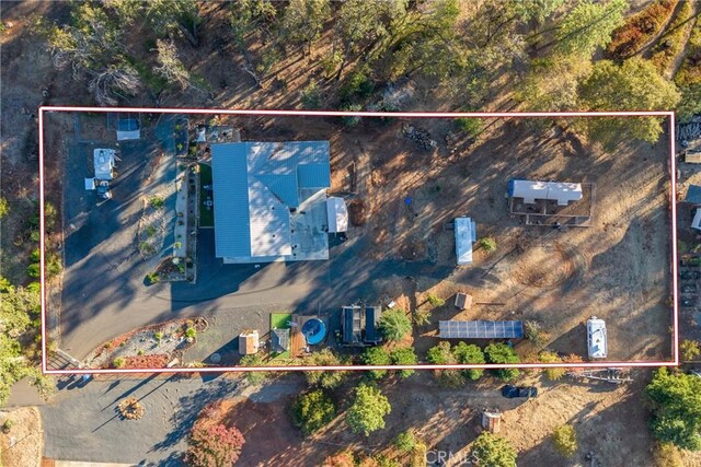 1486 Magadon Rd, Paradise, CA 95969 - aerial view of property's location with property parcel outlined