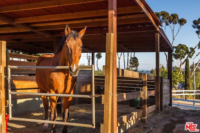 view of stable