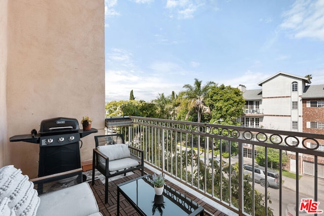 balcony with grilling area