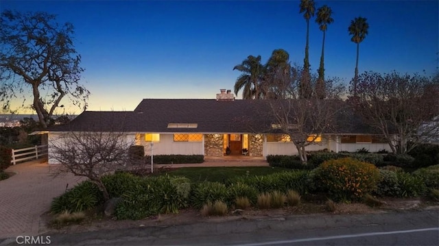 view of ranch-style house