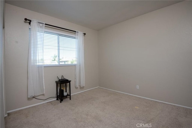 view of carpeted empty room