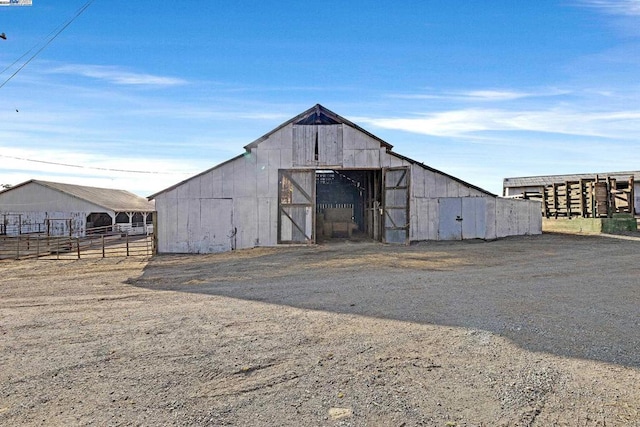 view of outdoor structure