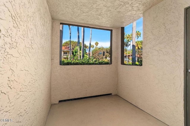 empty room with concrete floors