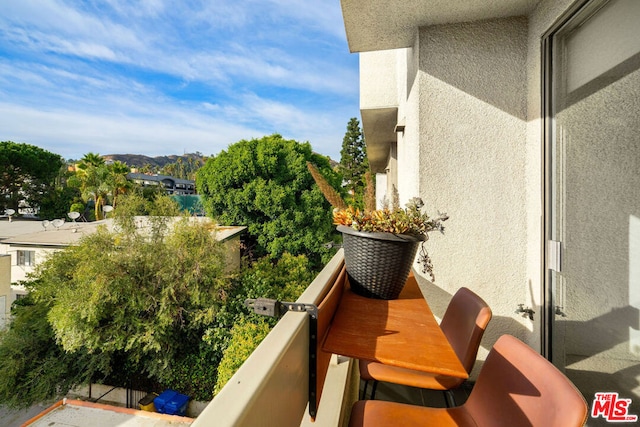 view of balcony