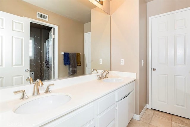 bathroom with vanity