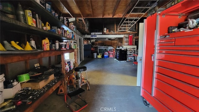 view of storage room