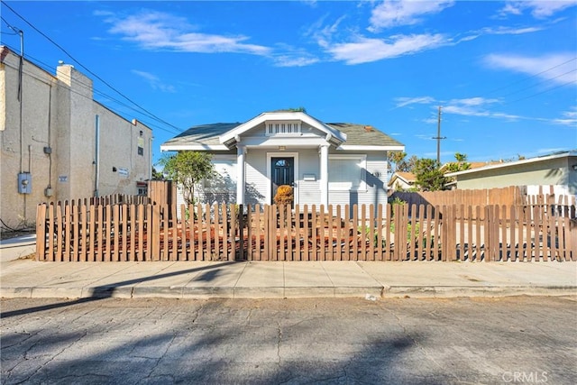 view of bungalow