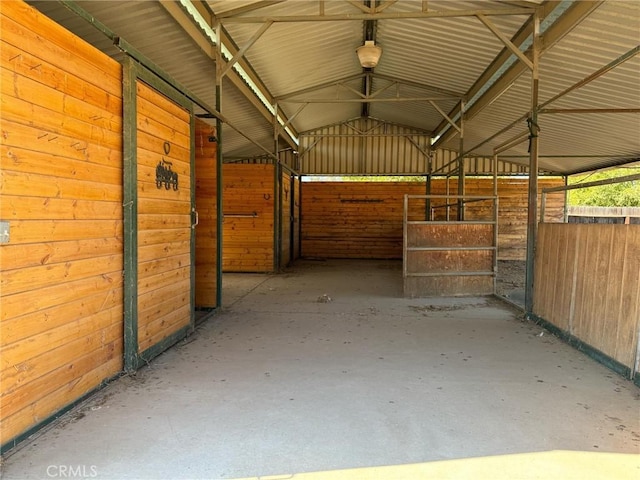 view of horse barn