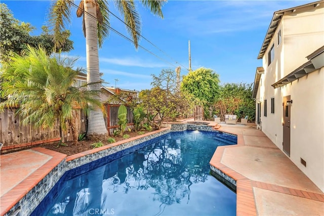 view of pool with a patio