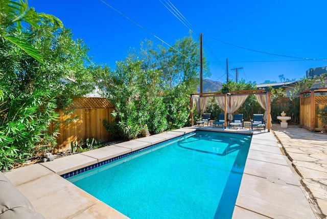 view of pool with a patio area