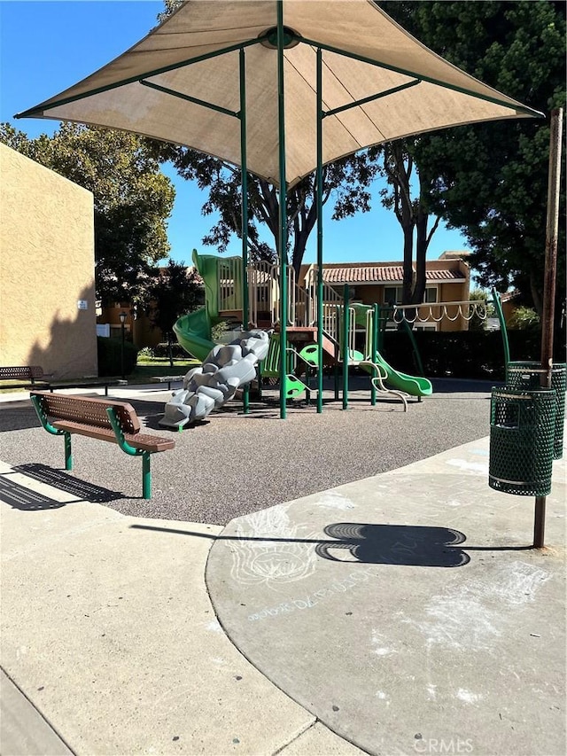 view of jungle gym