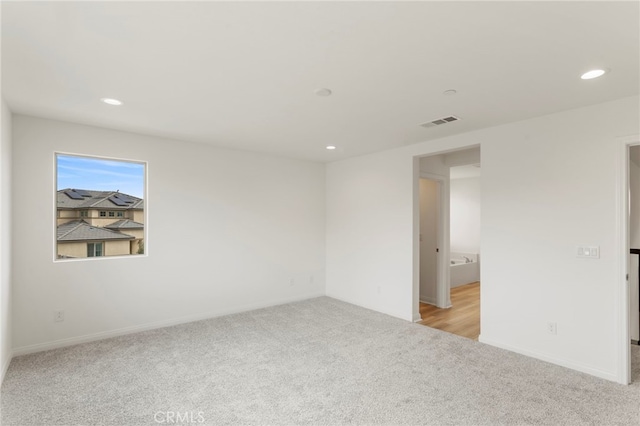 view of carpeted empty room