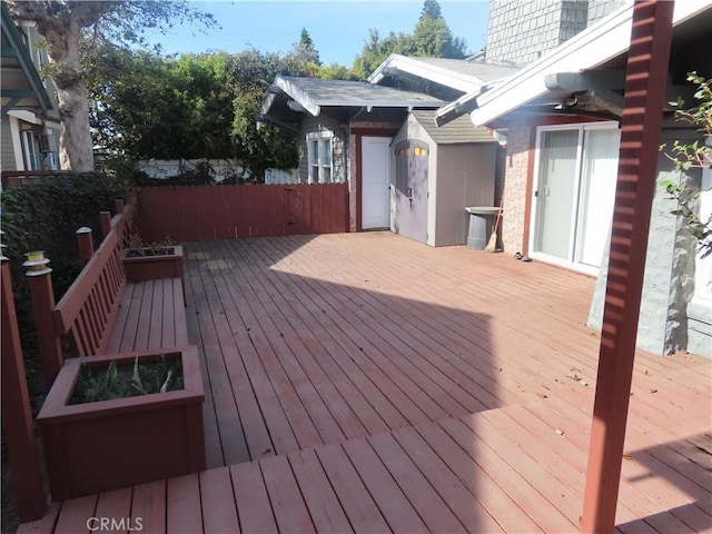 view of wooden terrace