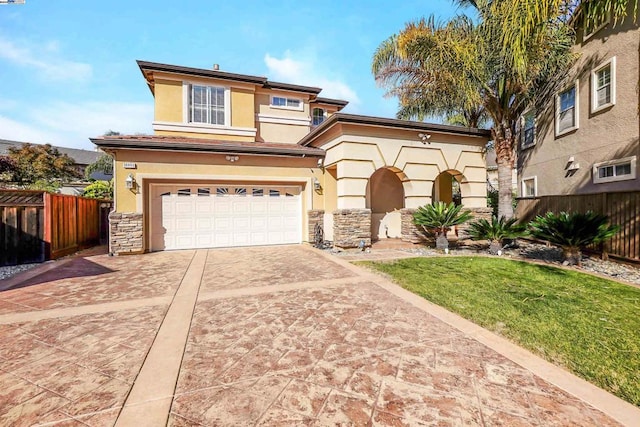 view of front of home featuring a garage