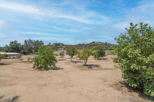 view of nature featuring a rural view