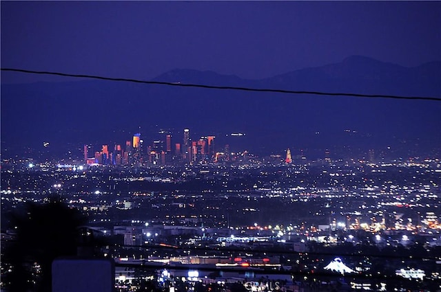 view of city featuring a mountain view