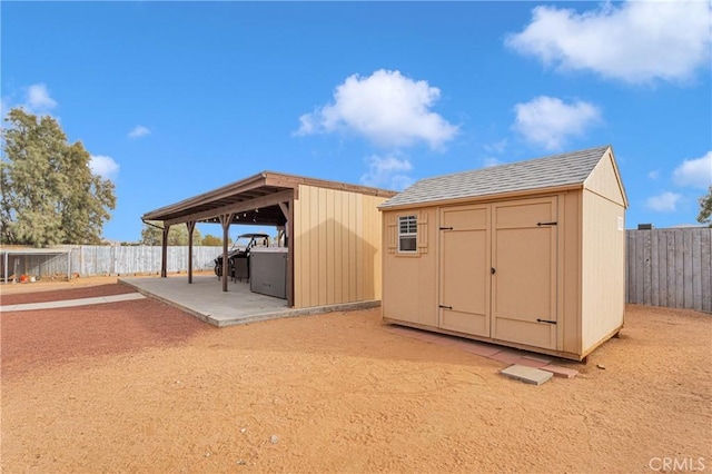 view of outbuilding