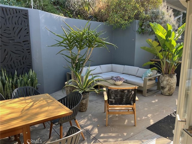 view of patio / terrace with outdoor lounge area