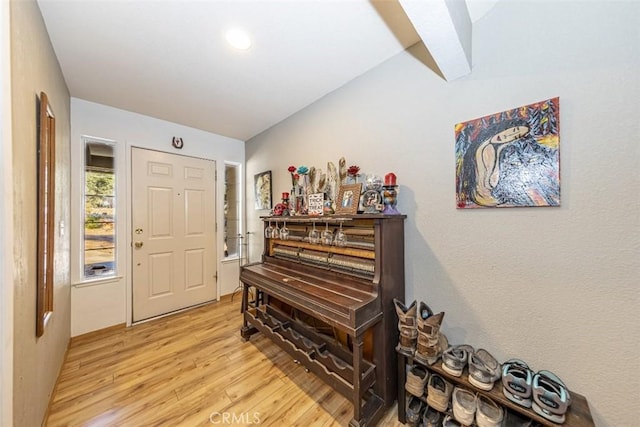 misc room featuring light hardwood / wood-style flooring