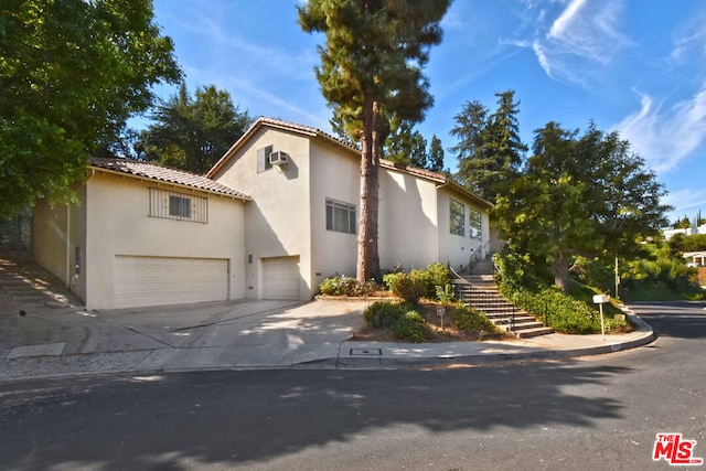 view of front of home featuring a garage