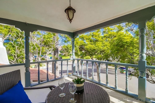 view of balcony