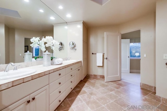 bathroom featuring vanity