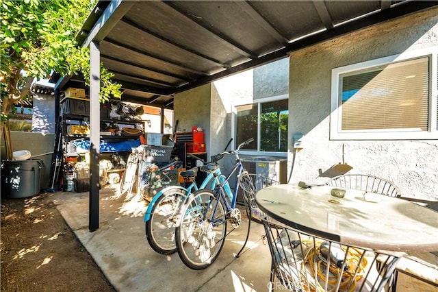 view of patio with cooling unit