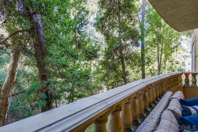 view of balcony